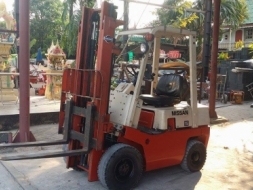 รถโฟล์คลิฟต์ NISSAN รุ่น NF01 เก่าญี่ปุ่น ขนาด 1.5 ตัน เครื่องยนต์เบนซิน ยกสูง 3 เมตร สภาพดีพร้อมใ