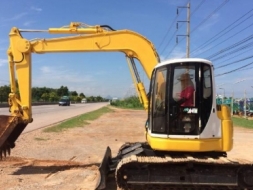 ขายรถแบคโฮ SUMITOMO SH75U-2 (เท่า PC60) ปั้มนิ้ว คอลโทรลน้ำมัน สภาพสวยพร้อมใช้ นำเข้าจากญี่ปุ่น มีVD