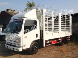 รถบรรทุก ISUZU 6ล้อเล็ก ELF NMR ต่อกระบะคอกแป๊ป