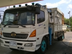 HINO MEGA FG1J 220 HP เครน TADANO 5 ตัน 4 ปลอก