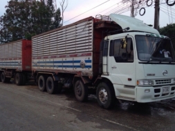 ขายรถพ่วง 24 ล้อ กระบะเนียมคอกเกษตรดั้ม HINO PROFIA เครื่อง.P11C.320 แรง รถสวยๆราคาถูก 1800000 ต่อรอ