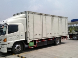 ประกาศ! ขาย รถบรรทุก 6 ล้อ HINO NGV 7.25 ม. ตู้ทึบ 10 บาน สภาพสวยพร้อมมีงานวิ่ง