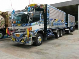 ขายดาวน์ รถบรรทุก 22 ล้อ พ่วงแม่-ลูกดั๊มพ์ ยี่ห้อ HINO MEGA FM1A 344 แรงม้า ปี 2558 *จะวางดาว