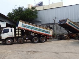 ขาย MITSUBISHI FUSO627M6 12ล้อ แม่ลูก วางเครื่อง NGV แท้ รถแรงดีมากดั้มเนียม หาง3เพลาดั้ม อู่หน้าพ