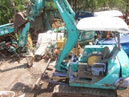 มาอีกคันแล้วครับ กับรถขุด หายาก - รถขุด แบคโฮ KOMATSU : PC 20-7E บูมอาร์ม หัวกระแทกในตัว