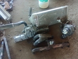 TURBO IHI พร้อมอินเตอร์ ท่อไอดี คอห่านท่อไอเสีย ( ถอดออกจากฮีโน่ HO 7D - 7C ) TURBOแกรนแน่น พร้อมใช