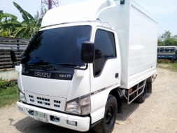 4 ล้อบรรทุก *ไม่ติดเวลา* (ตู้เปียก.สแตนเเลส) ISUZU NKR 100 แรงม้า *ยาว 3.20 ม.* รถสวยจริง+พร้