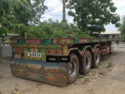 ขายหางพื้นเรียบ 3 เพลาแท้ ยกล้อได้