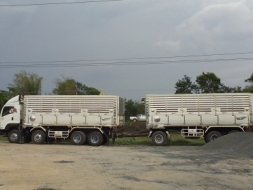 ขายด่วน รถบรรทุกพ่วงดั้ม isuzu fyh 360 สภาพดี