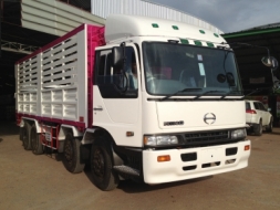 ขาย HINO 12 ล้อ PROFIA เครื่อง P11C 320 แรงม้า ระบบน้ำมัน กระบะคอกสูง ยาว 7.50 เมตร สูง 2.40 เมตร 2