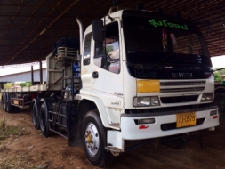 ขายด่วน รถบรรทุกสิบล้อหัวลากพร้อมหางพื้นเรียบสามเพลา ISUZU DEGA 270 ปี 49 รถสภาพดีมาก พร้อมใช้งานท
