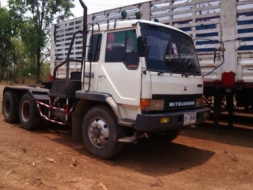 ขายด่วน รถสิบล้อหัวลาก พร้อมหางคอกสามเพลา MITSU FN527 พร้อมใช้งาน เอกสารพร้อม