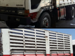 ไอ้หลงเทอร์โบ 2 เพลา 975,000 บาท Mitsu Fuso FN527MT-F5839 พ่วง แมลูก-ไมดั้ม เครื่อง 6D15-Turbo เบรค