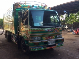 .6ล้อHino ดั๊ ม195 คอกเกษตร รั้วสูง ยาว5.5ม. ยาง900 เครื่องดี ครัทซีสวย ขาย 880,000 บาท ศุภากร 081-4