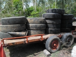 สาลี่ ลากรถ ล้อคู่ ใช้แหนบ