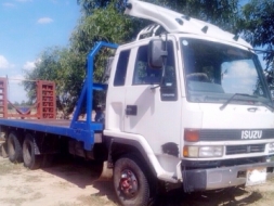 ขายด่วน TOYOTA BU211 - 175 HP 6BG1 สิบล้อเพลาเดียว เทรลเลอร์ขึ้นรถเกี่ยวข้าว วางหัวเก๋งร็อกกี้วางเคร