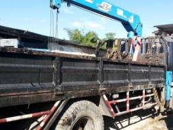 ISUZU รถ 6 ล้อติดเครน 5 ตัน 6 ปลอก เดก้า 195 ปี 40 fsr ยาว 5.40 ม. สภาพสวยแจ่มม เครื่องยังกิ๊งๆ