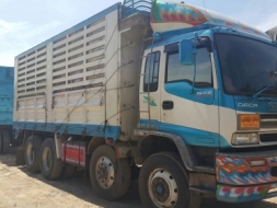 ขายรถพ่วง 20 ล้อ แม่-ลูก กระบะเหล็กคอกเกษตรไม่ดั้ม อู่.ซีทีทรัค ISUZU 270 ปี.25.ส.ค.46 รถสวย ราคา.1