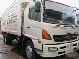 HINO.เมกก้า10ล้อปี49-.เครื่องJO8C.โบว์.ช่วงยาว7,50เมตร.สภาพสวยใช้น้อย-1,340,000-