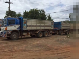 ขายรถสิบล้อ hino FM1A 344 ปี 55 พ่วงดั้มเนียม หินทราย รถสวยพร้อมใช้งาน