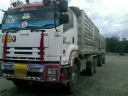 ขายรถพ่วง 22 ล้อ แม่-ลูก กระบะเหล็กดั้ม ISUZU 360 ปี.55 ราคา.2700000 ต่อรอง