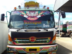 ้HINO MEGA 245 แรงม้า+พ่วง กระบะสามมิตรดั้มพ์