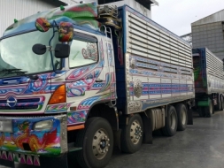 ขายรถพ่วง 24 ล้อ แม่+ลูก กระบะเหล็กคอกเกษตรดั้ม อู่.ส สมบัติ HINO 380 ปี.52 แม่ ลูก ยกล้อได้ ยางเต็ม