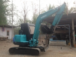ขายแบคโฮ kobelco Sk45 เก่านอกปรับสภาพพร้อมใช้งาน