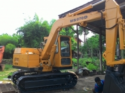 ขายรถแบคโฮ mitsubichi ms 070d เก่านอก