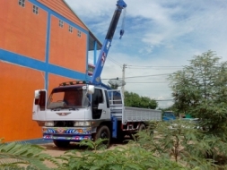 ขายรถบรรทุก 10 ล้อ เพาเดียว ติดเครนฮีโน่หัวสิงห์โฮเทคHO7C-T เครื่อง202 แรงม้า เครนทอดาโน 3 ตัน 6 ปลอ