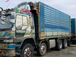 ขายรถพ่วง 24 ล้อ แม่.ลูก กระบะคอกเกษตรเนียมดั้ม HINO FM3M วางเครื่อง.P11C-320 แรง เกียร์อีตั้น ช่วงล