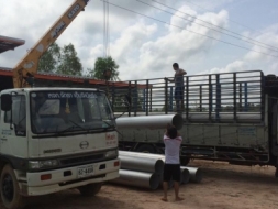 ขาย 6 ล้อ HINO 210 แรง ติดเครน KATO 3.6 ตัน