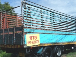 กะบะไม้บรรทุกมาตรฐาน 10ล้อ ยาว7เมตร ของ ROCKY 195 ไม้แน่นใช้งานได้เลย