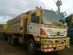 ขายสิบล้อพ่วงดั้มลูก3เพลาMEGA344แรงยูโร3 Hi-Speedปี54