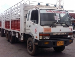 ขายรถบรรทุกพ่วงคอกและพ่วงพื้นเรียบ 18 ล้อ ยี่ห้อ MISHUBISHI FUSO ดาวน์เพียง 2 แสนบาทค่ะ