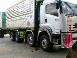 ขายดาวน์รถพ่วง 24 ล้อ แม่.ลูก กระบะเนียมคอกเกษตรดั้ม ISUZU 360 ปี.56 ขายดาวน์ 1200000 สนใจโทรจองด่วน