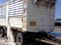 ขาย หางพ่วงไม่ดั้มคอกเกษตร ยาว7เมตร ลูกสามเพลาแท้ เอกสารเล่มทะเบียน