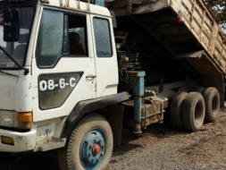 สิบล้อ ดั้ม ติดเครน 4.5ตัน มิตซู FUSO FN516 6D15 เครน TANADO 4.5 ตัน สภาพดีเดิมๆพร้อมใช้ ทะเบียนพร้