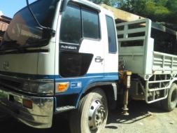 สิบล้อ ฮีโน่ FL18 -195 ดั้ม 2เพา เครน 3.5ตัน สภาพดีสวยพร้อมใช้ ทะเบียนพร้อมโอน