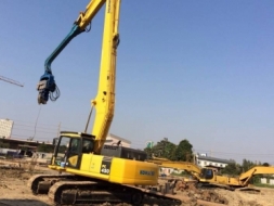 รับงาน ตอก-ถอน sheet pile , เช่า-ขาย แบคโฮ ไวโบร