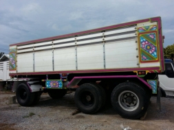 ขายลูกพ่วง3เพลาดั้มได้ กระบะปรีเนียม ยาว6.0 เมตร