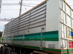 ขายหางพ่วง3เพลาแท้ ดั้มได้ กระบะปรีเนียมอู่ซุ่นชัย ยาว6.80ม.