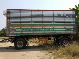 ขายหางพ่วง2เพลา กระบะปรีเนียม อู่ซุ่นชัย ยาว6.50ม.