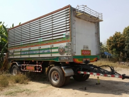 ขายหางพ่วง2เพลา กระบะปรีเนียม อู่ซุ่นชัย ยาว6.50ม.